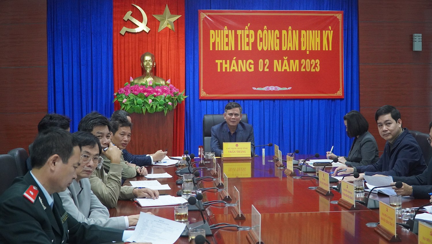  Toàn cảnh phiên tiếp công dân của đồng chí Chủ tịch UBND tỉnh Trần Thắng
