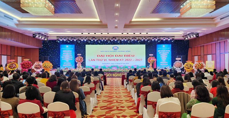 Toàn cảnh Đại hội đại biểu Hội Điều dưỡng tỉnh Quảng Bình lần thứ VI, nhiệm kỳ 2022-2027.