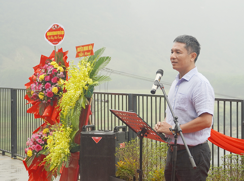 Ông Nguyễn Châu Á, Tổng Giám đốc Công ty Oxalis phát biểu tại lễ khai trương.