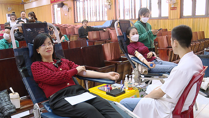 Ban tổ chức đã tiếp nhận 475 đơn vị máu an toàn trong đợt 1, năm 2023.