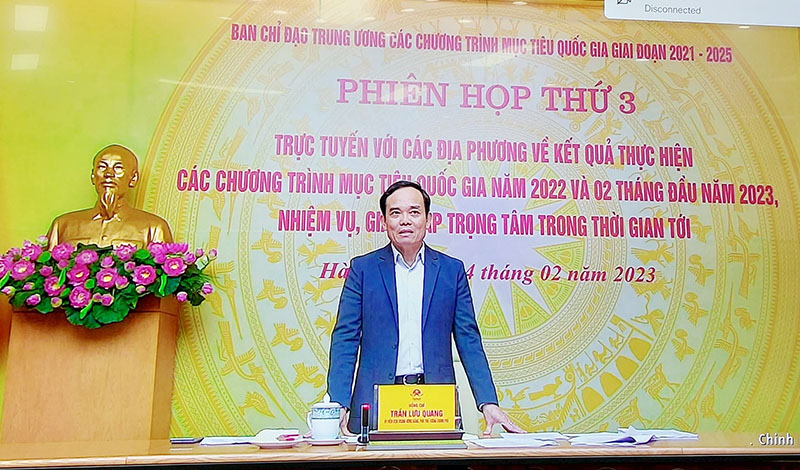 Phó Thủ tướng Chính phủ Trần Lưu Quang phát biểu tại phiên họp