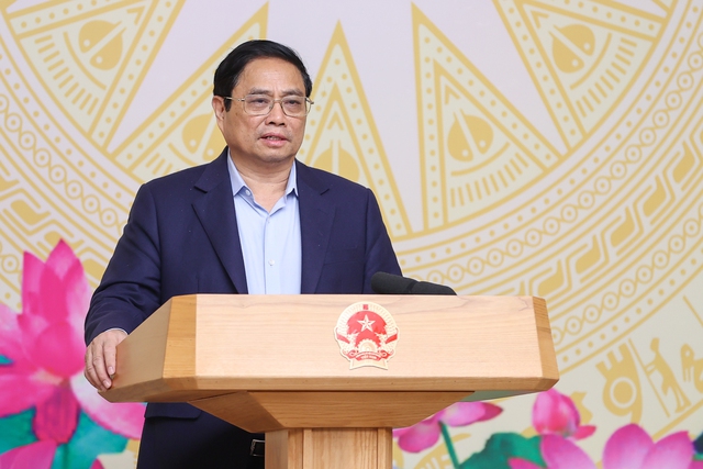 Thủ tướng Chính phủ Phạm Minh Chính phát biểu tại hội nghị. 