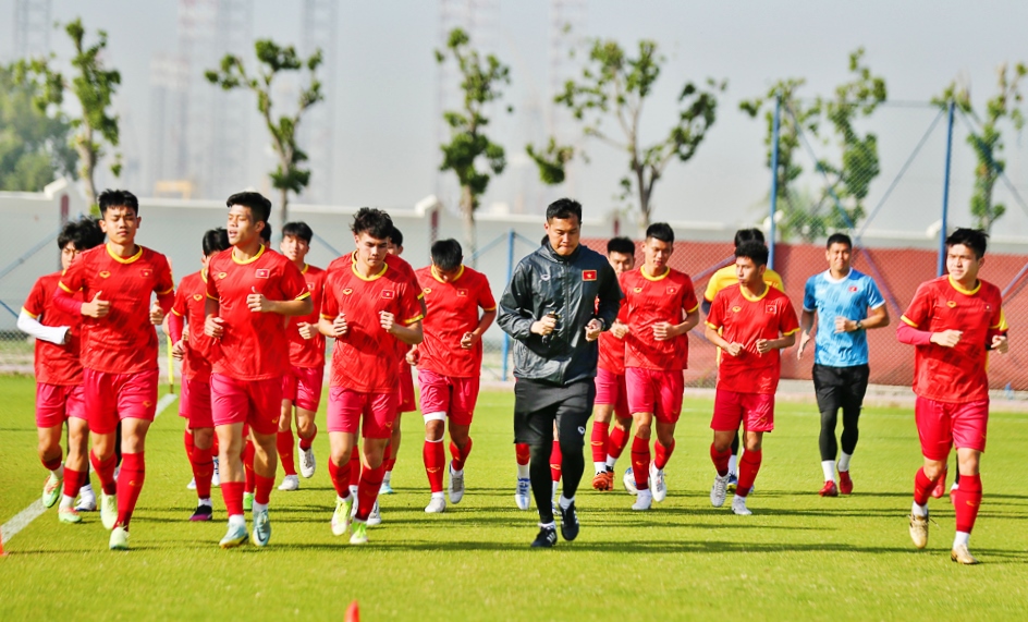 Rạng sáng 26/2, tuyển U20 Việt Nam sẽ di chuyển sang Uzbekistan để tham dự vòng chung kết U20 châu Á 2023. Ảnh: VFF
