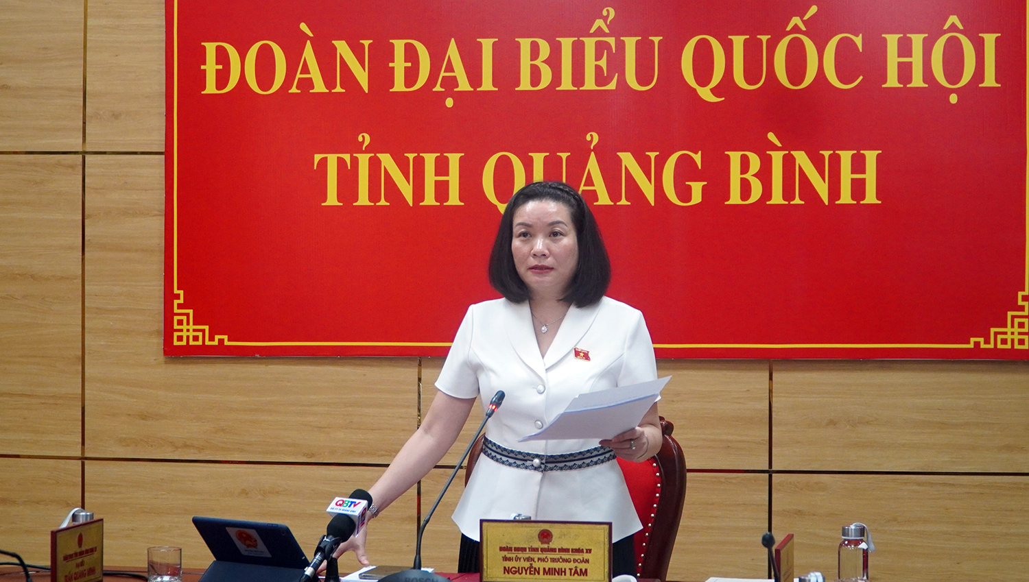 Đại biểu Quốc hội Nguyễn Minh Tâm chất vấn nhóm vấn đề về lĩnh vực tòa án