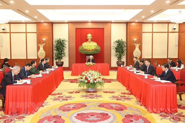 Tổng Bí thư Nguyễn Phú Trọng điện đàm với Tổng thống Hoa Kỳ