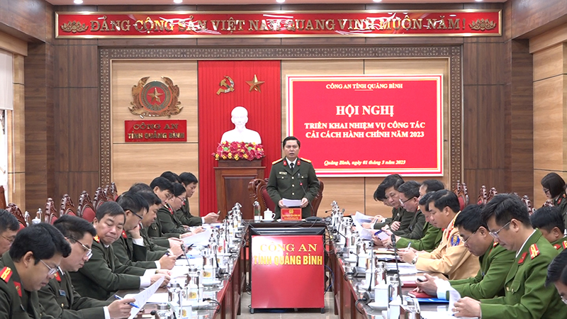 Công an tỉnh Quảng Bình triển khai nhiệm vụ cải cách hành chính năm 2023