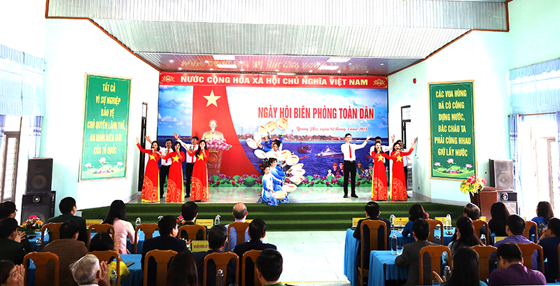 Quang cảnh “Ngày hội Biên phòng toàn dân” năm 2023 tại xã Quang Phú, TP. Đồng Hới.