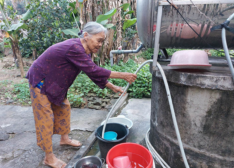 Xã Vĩnh Ninh (Quảng Ninh) gặp khó với tiêu chí nước sạch trong xây dựng NTM nâng cao.