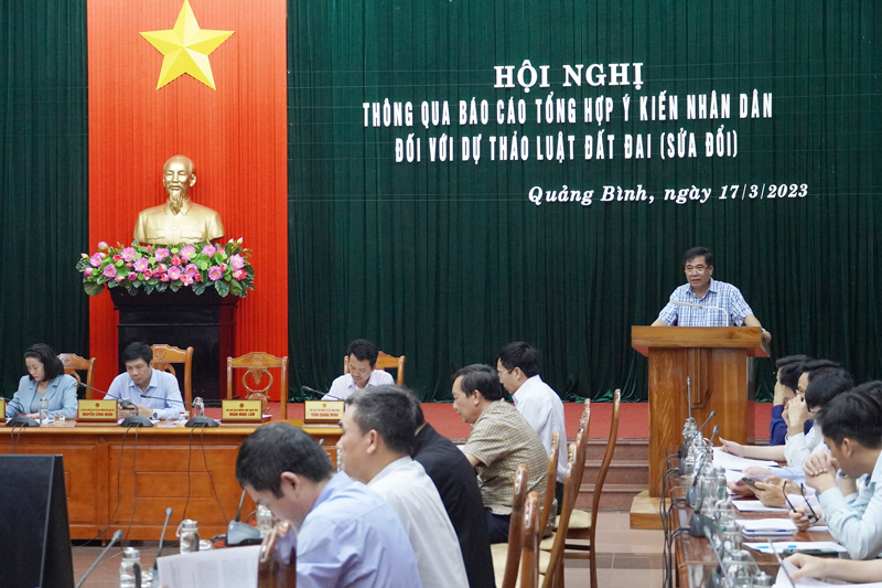 Đồng chí Phó Chủ tịch Thường trực UBND tỉnh Đoàn Ngọc Lâm phát biểu kết luận tại hội nghị.