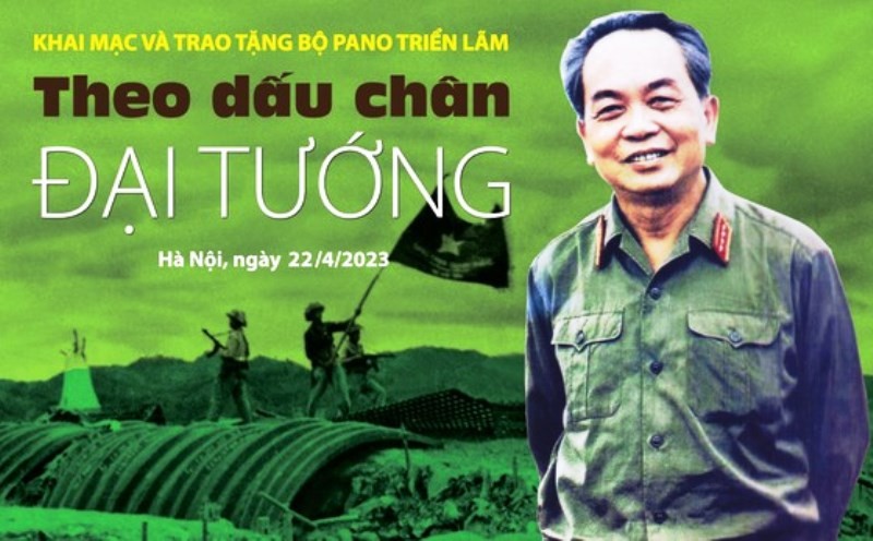 Triển lãm "Theo dấu chân Đại tướng" tại Làng Văn hóa-Du lịch các dân tộc Việt Nam