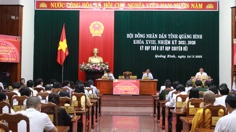 Nghị quyết HĐND tỉnh Quảng Bình khóa XVIII, nhiệm kỳ 2021-2026, kỳ họp thứ 9