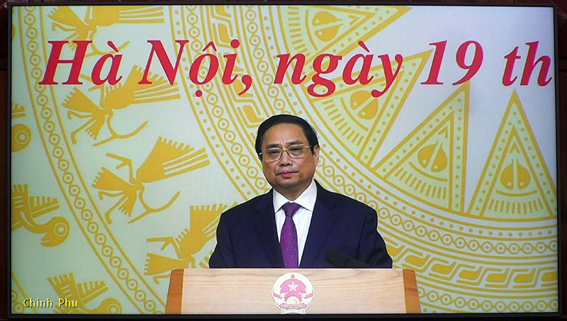 Thủ tướng Chính phủ Phạm Minh Chính phát biểu chỉ đạo tại phiên họp