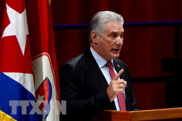 Chủ tịch Cuba Miguel Diaz-Canel. (Ảnh: AFP/TTXVN)