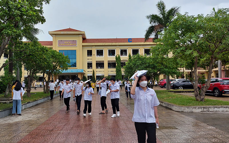 Trường THPT chuyên Võ Nguyên Giáp là đơn vị có thí sinh dự thi nhiều nhất