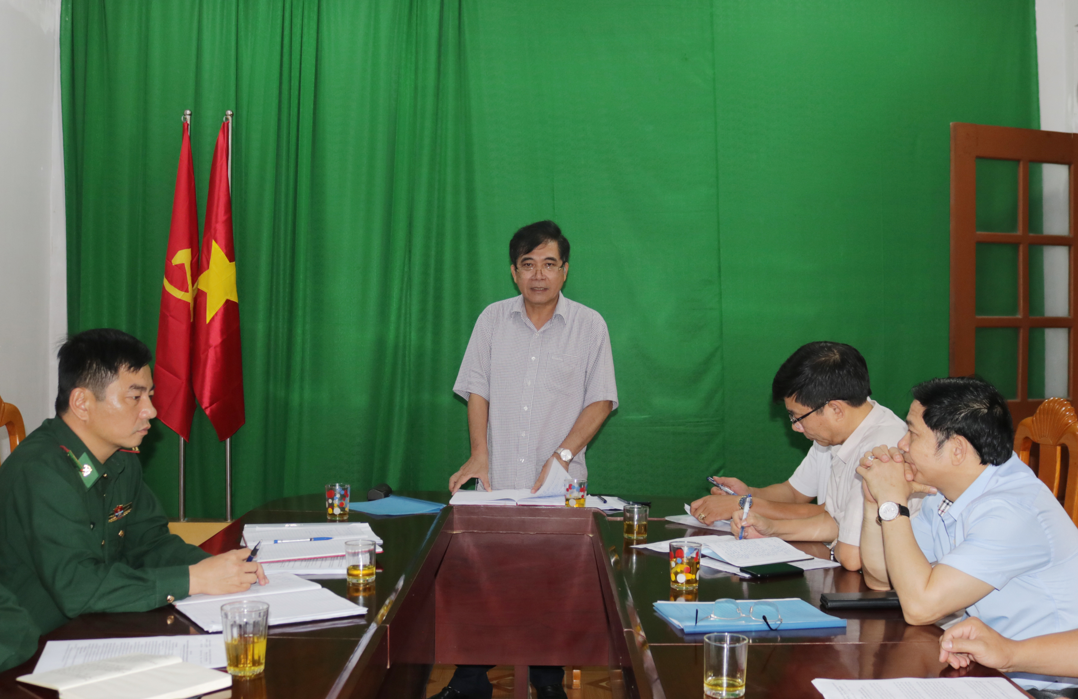 Phó Chủ tịch Thường trực UBND tỉnh Đoàn Ngọc Lâm kết luận buổi kiểm tra.