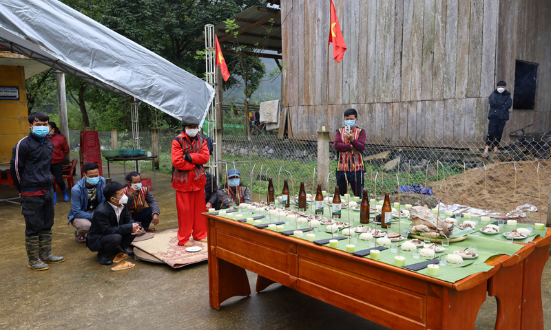 đồng bào Rục, xã Thượng Hóa, huyện Minh Hóa luôn duy trì tổ chức Lễ cầu an đều đặn để giữ gìn bản sắc văn hóa của mình.