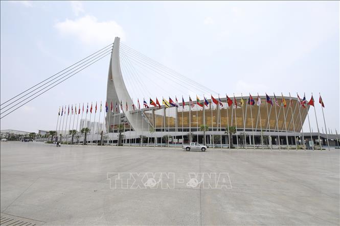 Sân Morodok Techo nằm ở ngoại ô thủ đô Phnom Penh, được khởi công xây dựng từ tháng 8/2017 và hoàn thành vào tháng 8/2021. Kinh phí xây dựng sân vận động này lên đến 160 triệu USD. Ảnh: Minh Quyết/TTXVN