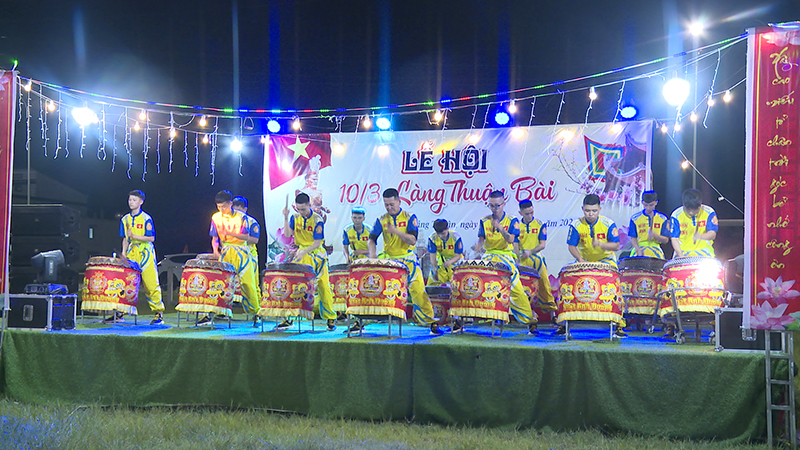 Các tiết mục văn nghệ được chuẩn bị công phu trong dịp hội làng Thuận Bài 10/3 âm lịch.  