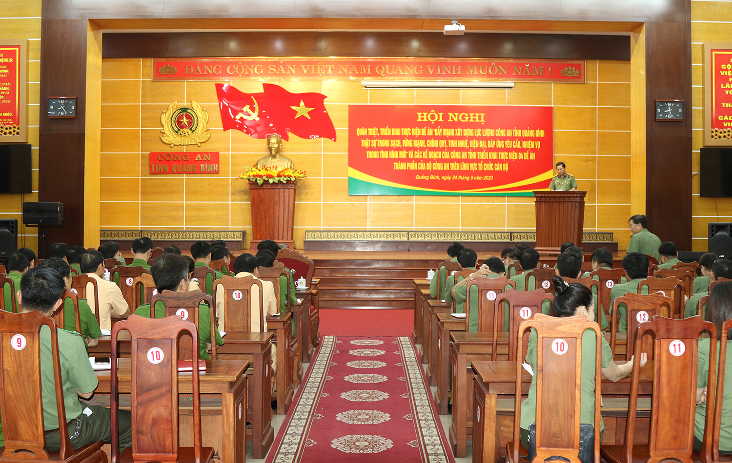 Quán triệt, triển khai thực hiện đề án về xây dựng lực lượng Công an tỉnh Quảng Bình