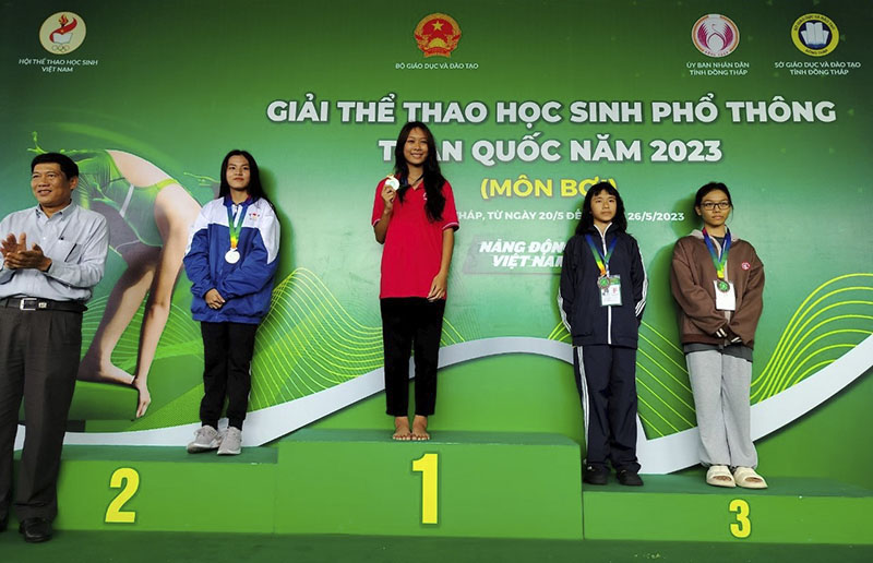 Đoàn thể thao học sinh Quảng Bình đoạt 14 huy chương