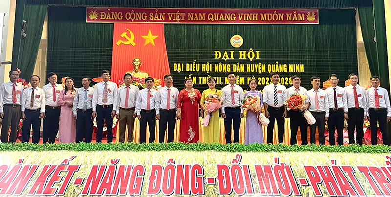 Ban Chấp hành Hội Nông dân huyện Quảng Ninh, nhiệm kỳ 2023-2028.