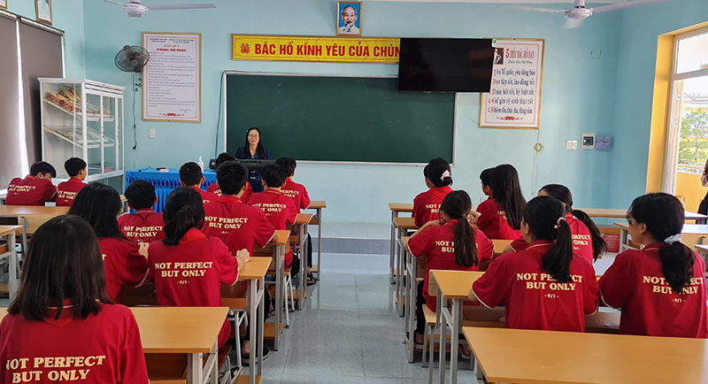 Chất lượng giáo dục trên địa bàn huyện Quảng Ninh ngày càng được nâng cao.