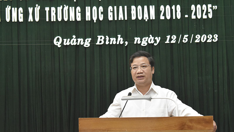 Đồng chí Phó Trưởng Ban Tuyên giáo Cao Văn Định phát biểu chỉ đạo hội nghị