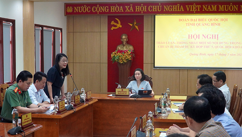Đại biểu Nguyễn Thị Tuyết Nga thông tin về chương trình, nội dung kỳ họp