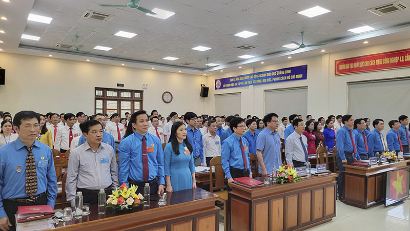 Trên 100 đại biểu dự đại hội CĐGD Quảng Bình lần thứ XVIII