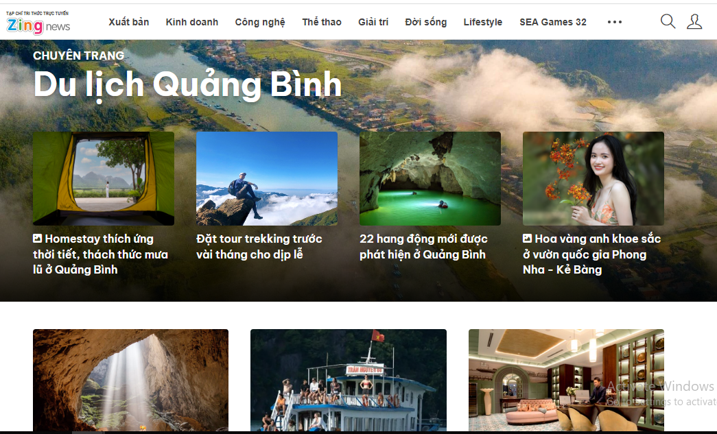 Chuyên trang du lịch Quảng Bình trên Zing News.