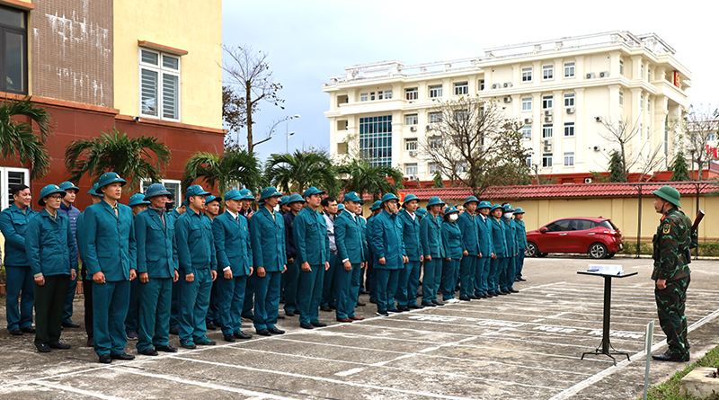 Ban CHQS thành phố tổ chức tập huấn cho cán bộ chỉ huy các đơn vị DQTV.