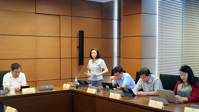 Đại biểu Nguyễn Minh Tâm thảo luận về các dự án luật