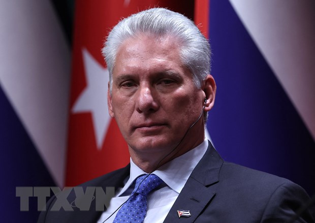 Chủ tịch Cuba Miguel Díaz-Canel. (Ảnh: AFP/TTXVN)
