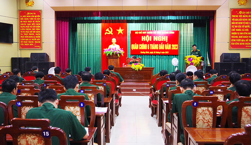 Bộ Chỉ huy Quân sự tỉnh: Đánh giá kết quả thực hiện nhiệm vụ quân sự, quốc phòng 6 tháng đầu năm 2023