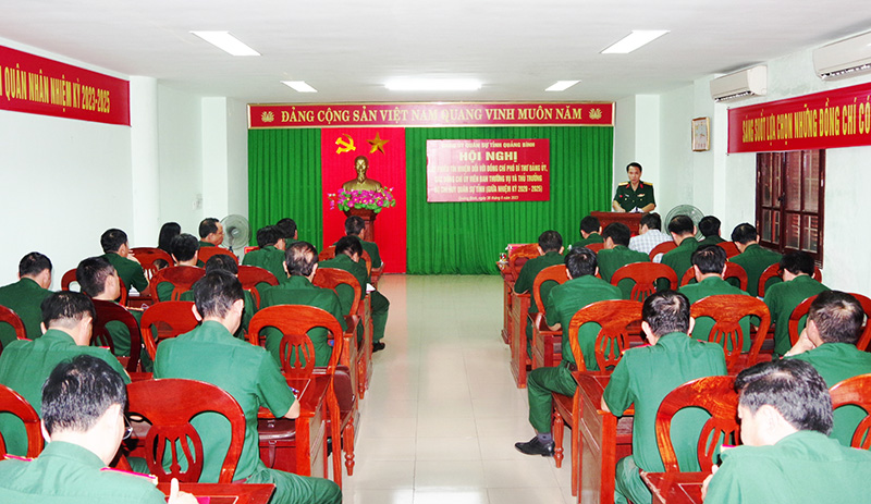 Đảng ủy Quân sự tỉnh: Tổ chức hội nghị lấy phiếu tín nhiệm cán bộ giữa nhiệm kỳ