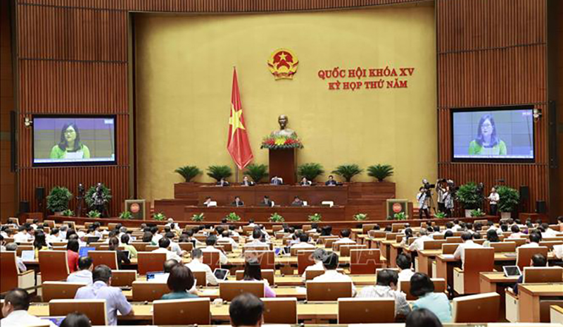 Ngày 31/5, Quốc hội tiếp tục thảo luận về kinh tế - xã hội và ngân sách nhà nước. Ảnh: Doãn Tấn/TTXVN