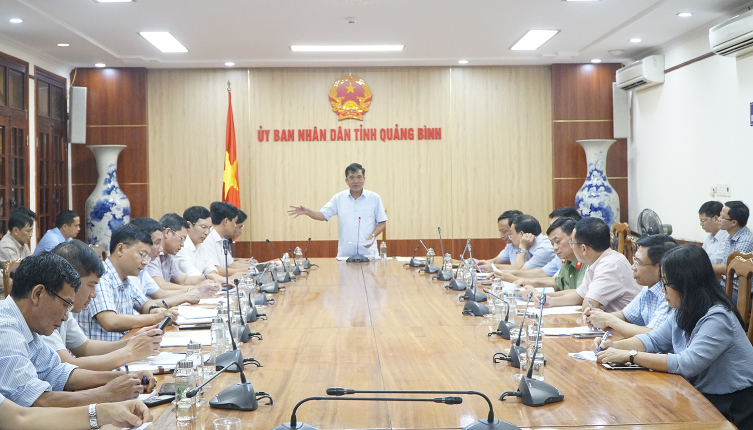 Đồng chí Phó Chủ tịch Thường trực UBND tỉnh Đoàn Ngọc Lâm kết luận buổi làm việc.