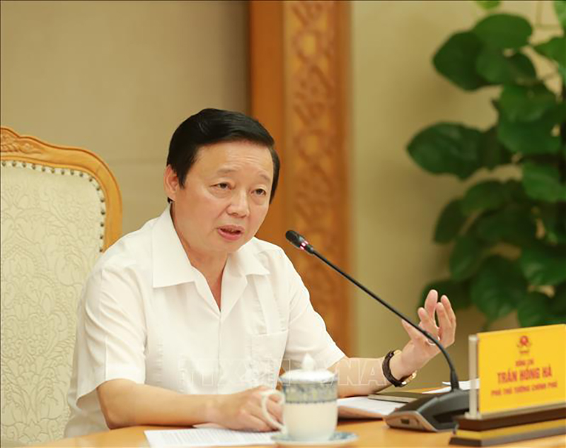 Phó Thủ tướng Trần Hồng Hà phát biểu. Ảnh: TTXVN
