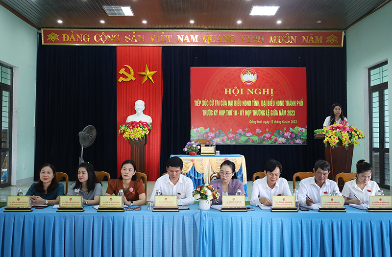 Tổ đại biểu HĐND tỉnh và đại biểu HĐND TP. Đồng Hới.