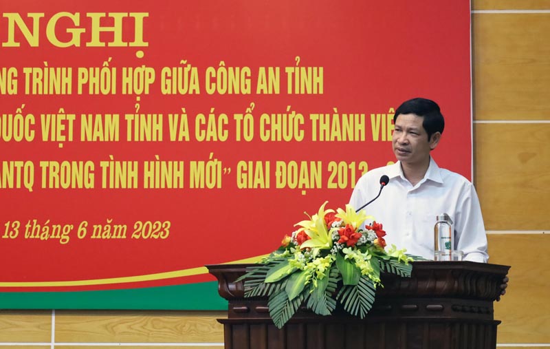 Đồng chí Hồ An Phong,Tỉnh ủy viên, Phó Chủ tịch UBND tỉnh, Trưởng Ban chỉ đạo 138 tỉnh phát biểu chỉ đạo tại hội nghị.