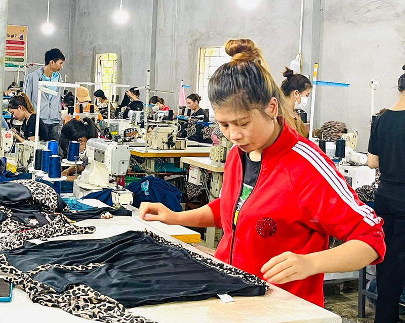 Công ty TNHH May Thái Phương đã tạo việc làm cho nhiều lao động địa phương.