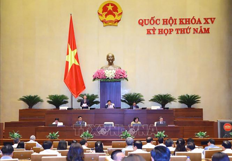 Phó Chủ tịch Quốc hội Nguyễn Đức Hải điều hành phiên họp, chiều 10/6/2023. Ảnh minh họa: Văn Điệp/TTXVN