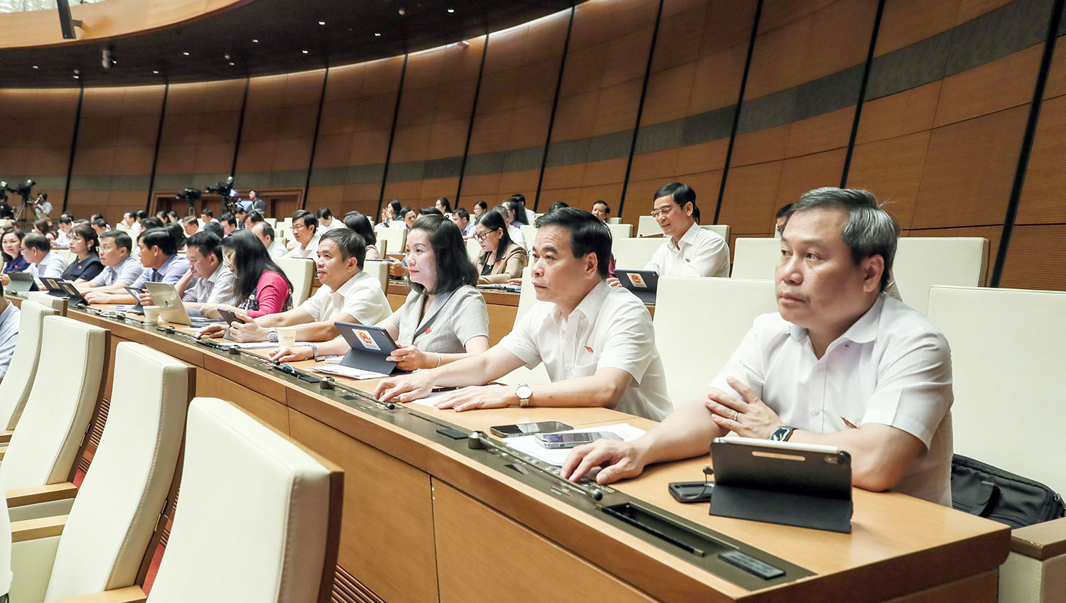  ĐBQH tỉnh biểu quyết thông qua các nghị quyết tại phiên họp chiều 19/6/2023