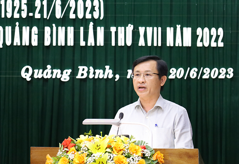Chủ tịch Hội Nhà báo Việt Nam tỉnh Hoàng Hữu Thái ôn lại truyền thống 98 năm Báo chí Cách mạng Việt Nam