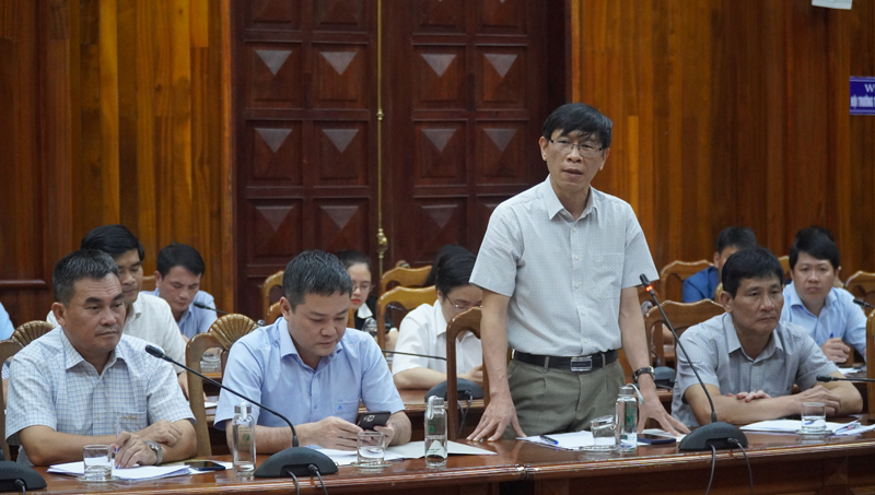 Đại diện lãnh đạo Sở GD-ĐT thông tin về Kỳ thi tốt nghiệp năm 2023.