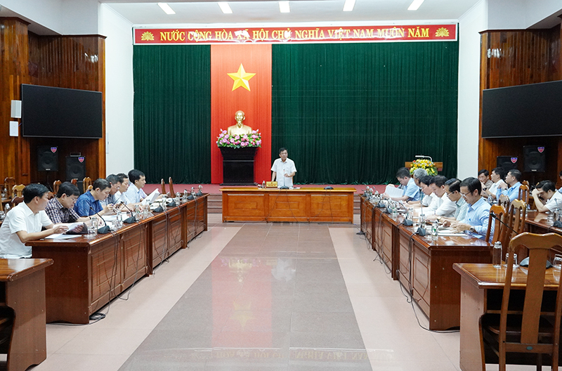 Các đại biểu dự buổi làm việc.