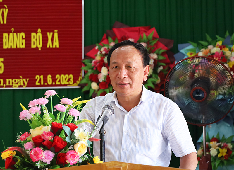 Đồng chí Phó Bí thư Thường trực Tỉnh ủy Trần Hải Châu phát biểu chỉ đạo tại hội nghị.