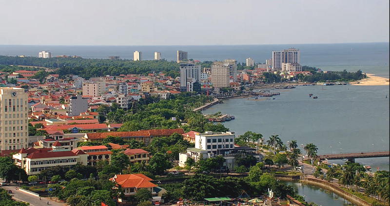 TP. Đồng Hới ngày càng khang trang, hiện đại.