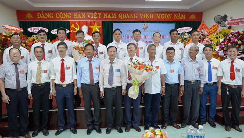 Ban chấp hành Hội thủy sản Quảng Bình nhiệm kỳ 2023-2028 ra mắt đại hội.