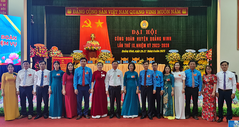 Ban Chấp hành Công đoàn huyện Quảng Ninh, nhiệm kỳ 2023-2028.
